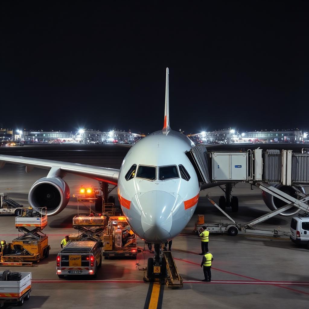 Plane unloading goods drop shipping